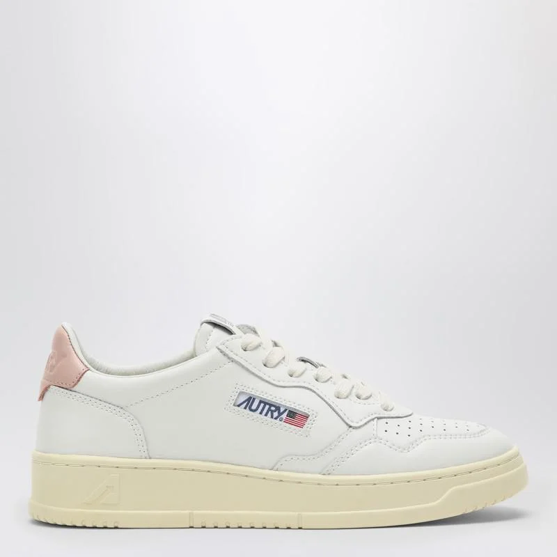 Autry White/Pink Medalist Sneakers