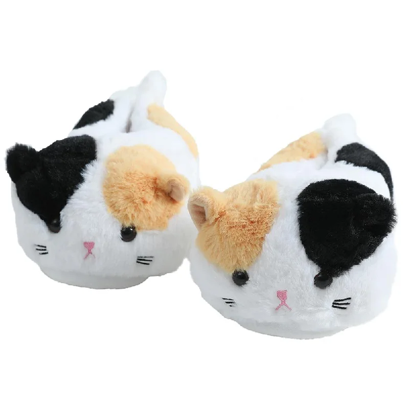 Calico Kitty Slippers by Style's Bug