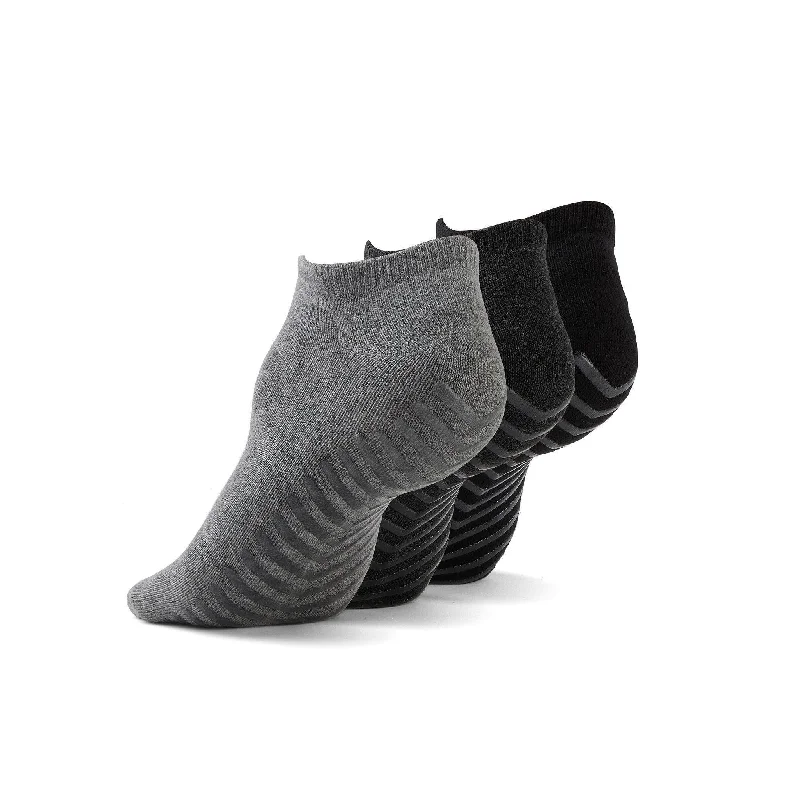 Gripjoy Men's Low Cut Socks with Grips (Pack of 3)