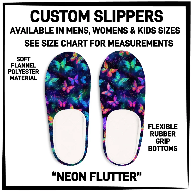 SL1P - Neon Flutter Custom Slippers - Preorder ETA: Mid-Oct