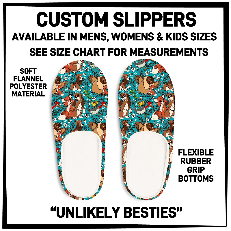 SL1P - Unlikely Besties Custom Slippers - Preorder ETA: Mid-Oct