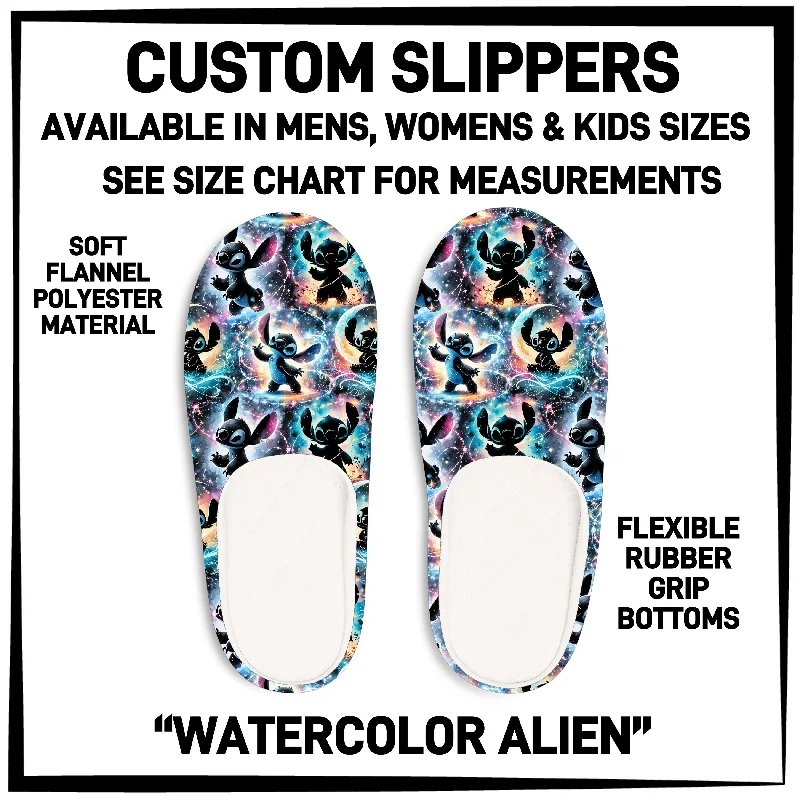 SL1P - Watercolor Alien Custom Slippers - Preorder ETA: Mid-Oct