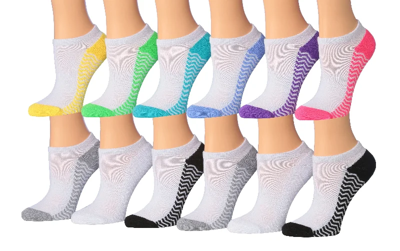 Tipi Toe Women's 12-Pairs Low Cut Athletic Sport Peformance Socks