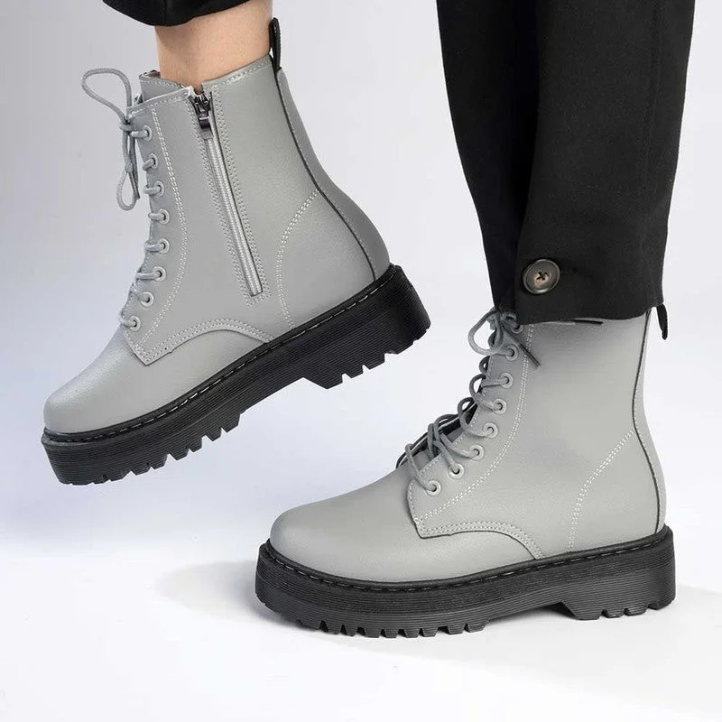 Madison Savannah Military Boot - Grey