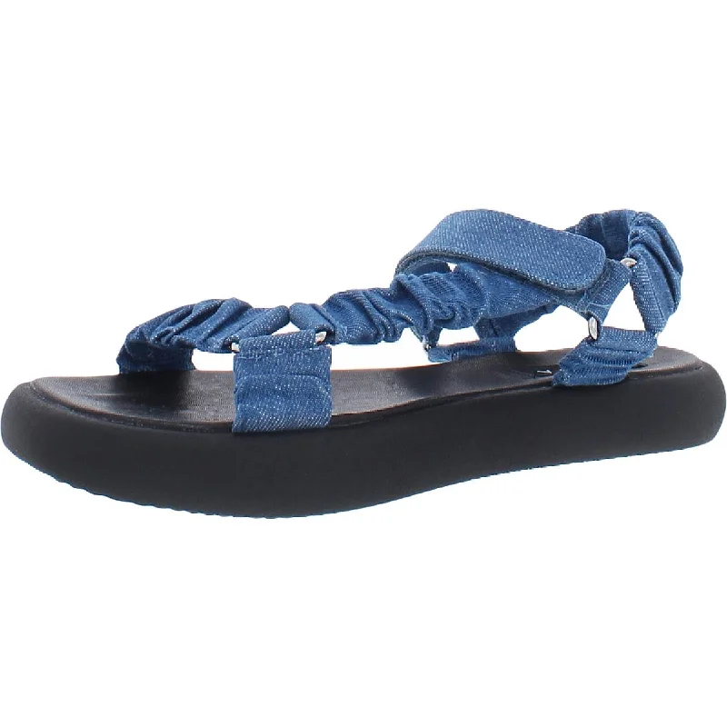 Aqua Womens Tenly Cotton Adjustable Sport Sandals