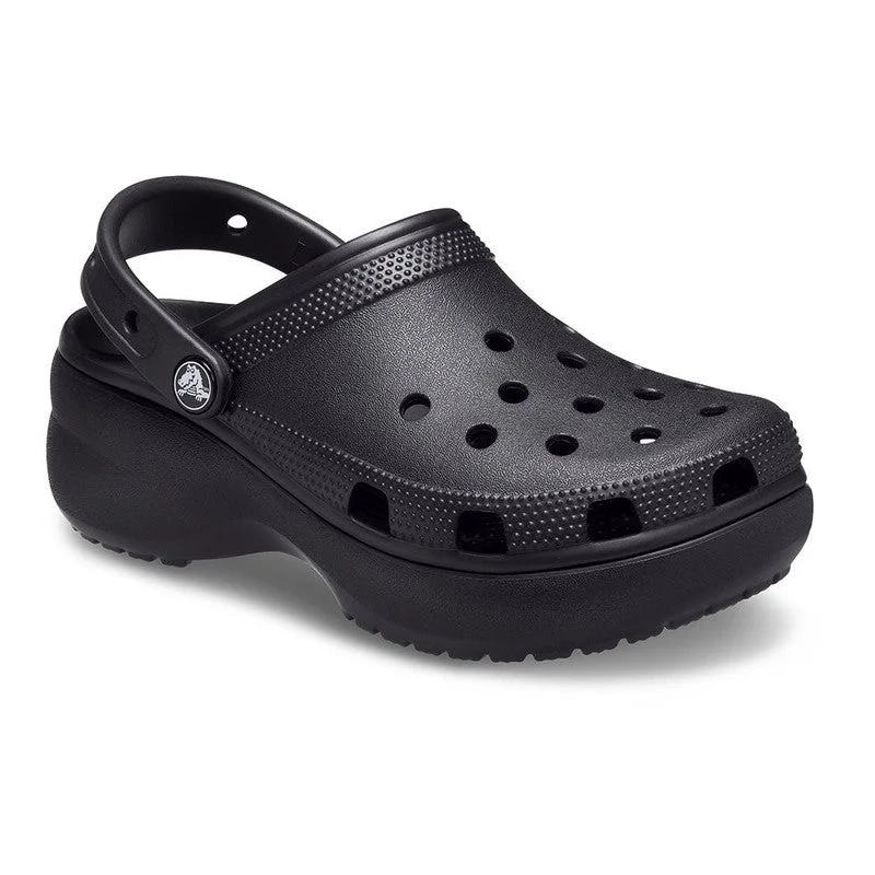 Crocs Classic Platform Clog With Slingback - Black