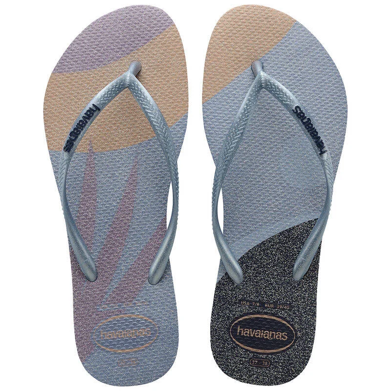 Havaianas Womens Slim Palette Glow Ashley Blue