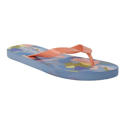 Regatta Womens/Ladies Bali Abstract Floral Flip Flops