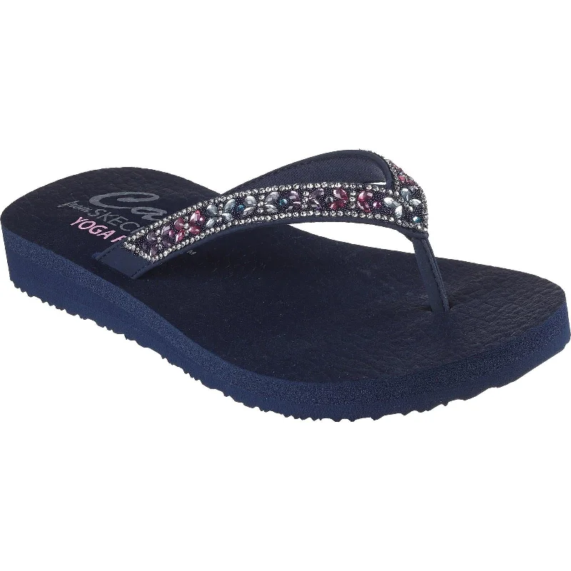 Skechers Womens/Ladies Meditation - Butterfly Garden Flip Flops