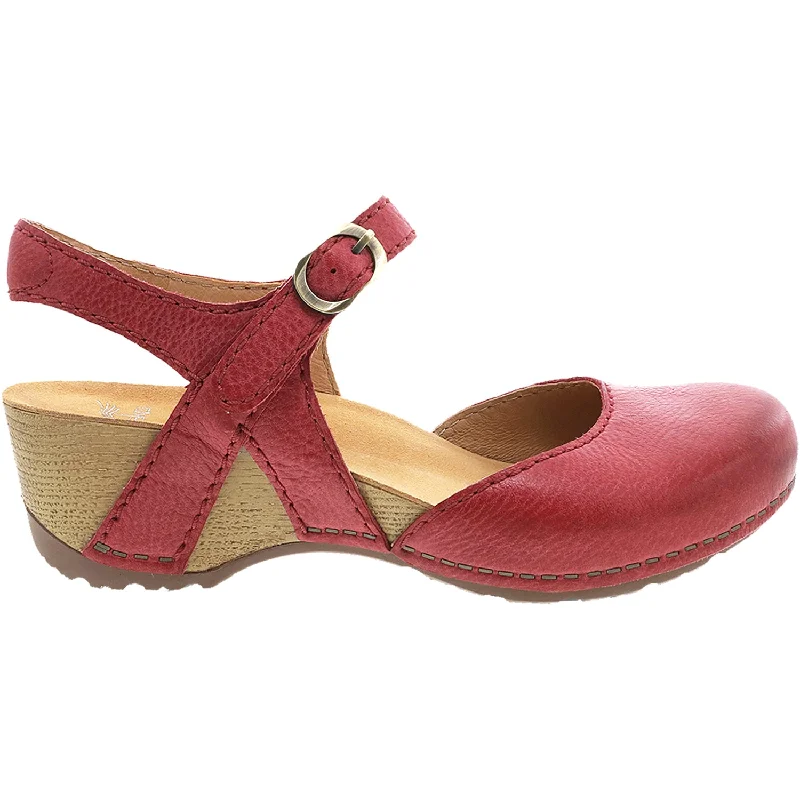 Women's Dansko Tiffani Red Milled Burnished Leather