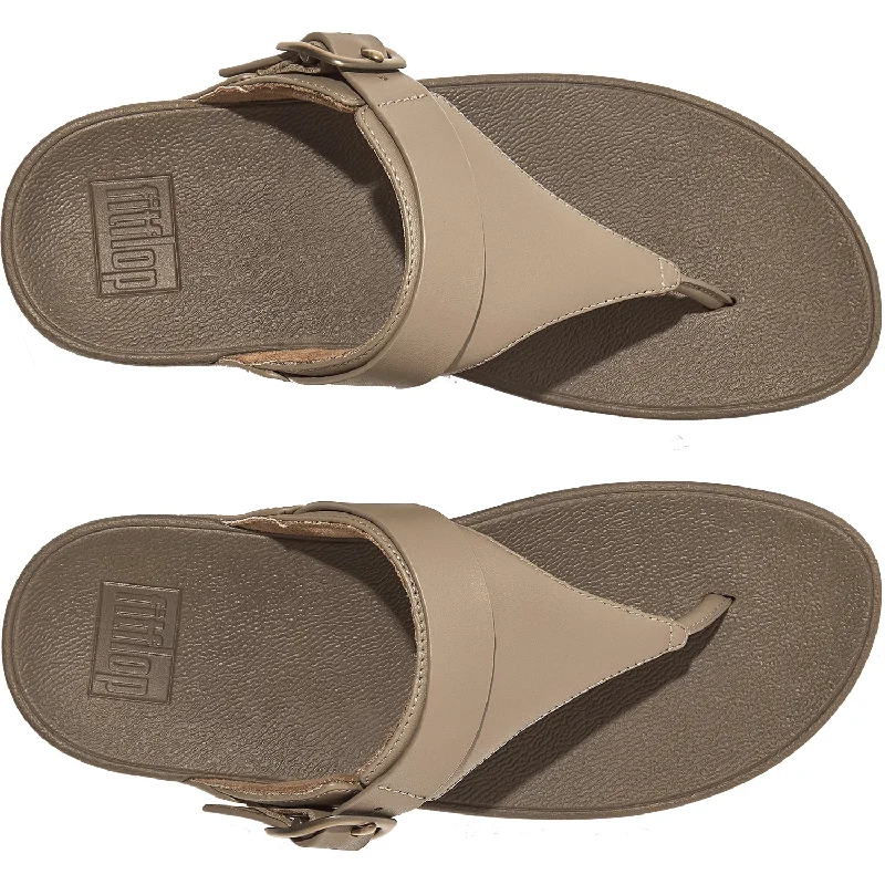 Women's FitFlop Lulu Mink Grey Leather