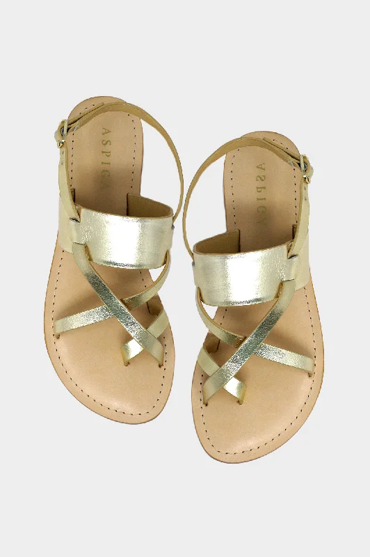 Ezra Sandals | Gold