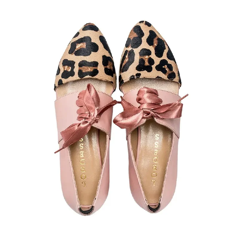 Pink Leopard Print Oxford by Lordess