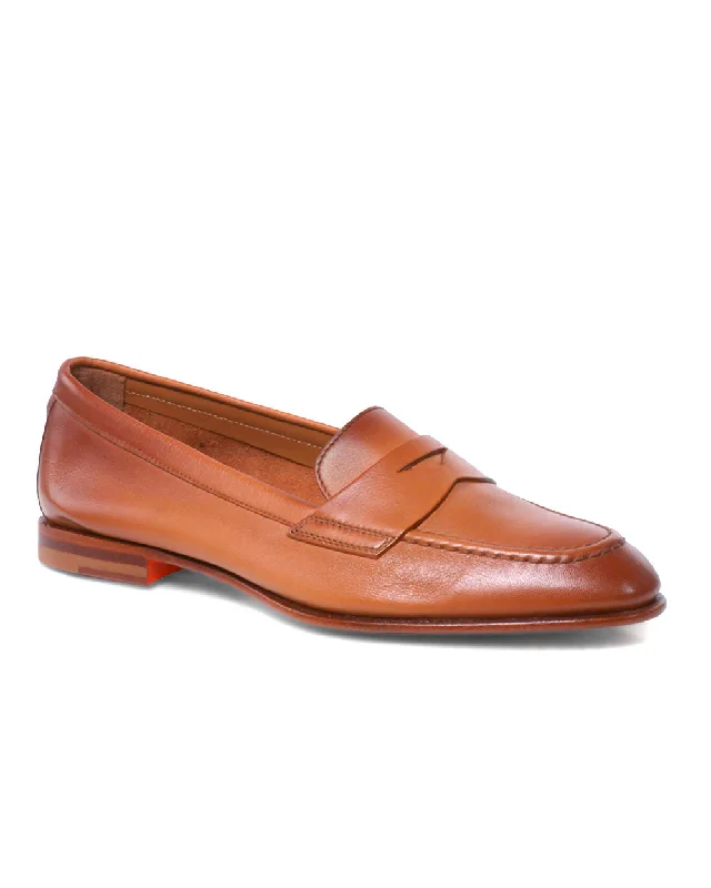 Famed Leather Loafer in Light Brown