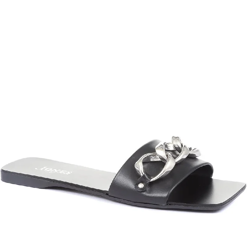 Cosma Leather Mule Slides - COSMA / 321 070