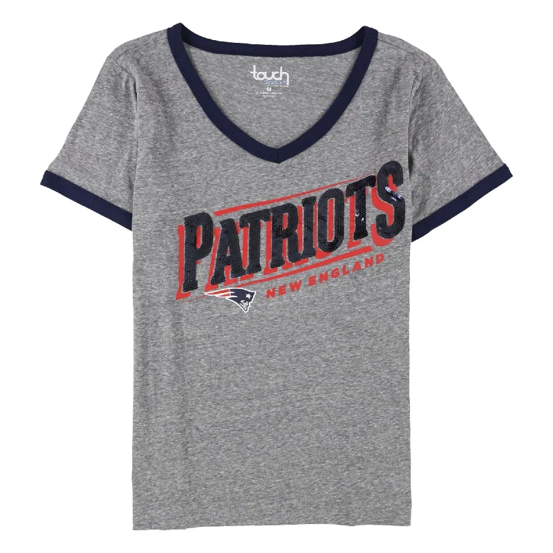 Touch Womens New England Patriots Sequin Embellished T-Shirt