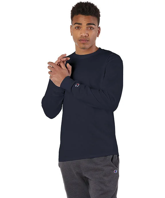 CC8C - Champion Adult Long-Sleeve T-Shirt | Navy