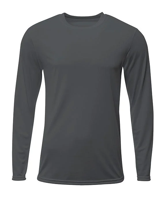 N3425 - A4 Mens Sprint Long Sleeve T-Shirt | Graphite