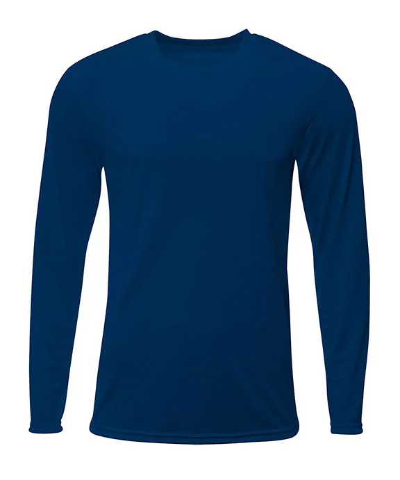 N3425 - A4 Mens Sprint Long Sleeve T-Shirt | Navy