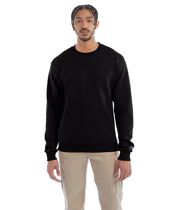 S600 - Champion Adult Powerblend® Crewneck Sweatshirt | Black