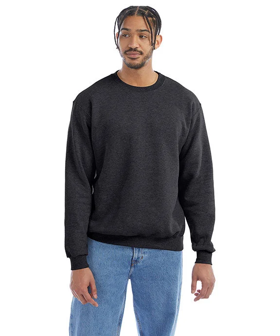 S600 - Champion Adult Powerblend® Crewneck Sweatshirt | Charcoal Heather