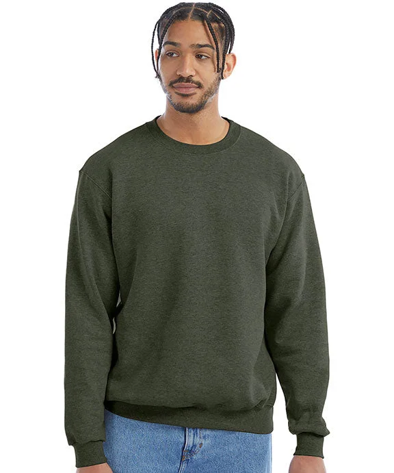 S600 - Champion Adult Powerblend® Crewneck Sweatshirt | Dark Green Heather