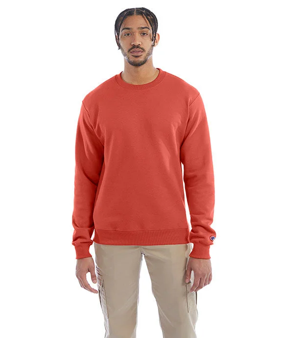 S600 - Champion Adult Powerblend® Crewneck Sweatshirt | Red River Clay