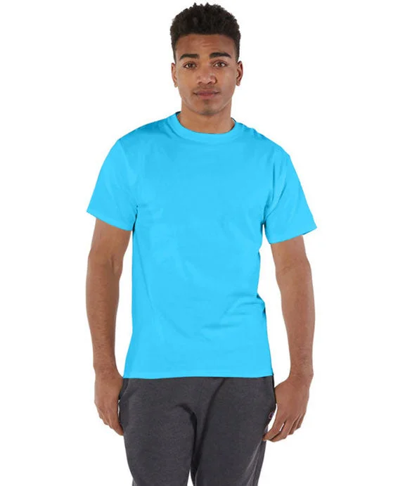 T525C - Champion Adult 6 oz. Short-Sleeve T-Shirt | Blue Lagoon