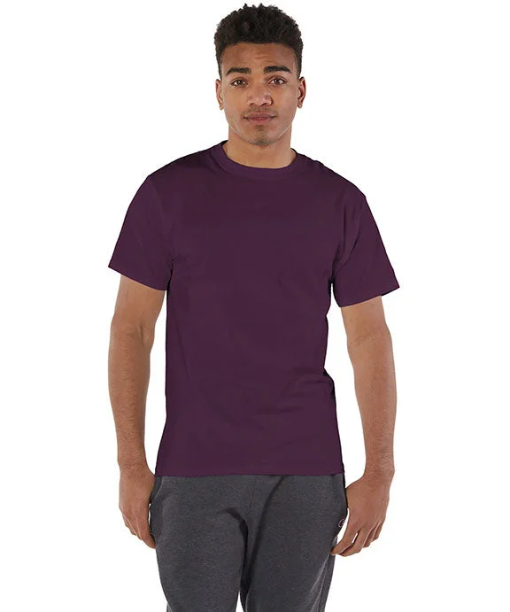 T525C - Champion Adult 6 oz. Short-Sleeve T-Shirt | Maroon