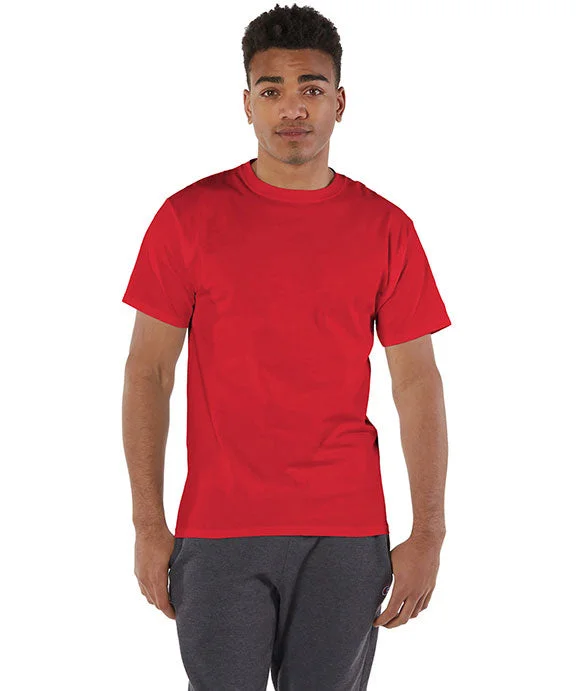 T525C - Champion Adult 6 oz. Short-Sleeve T-Shirt | Red