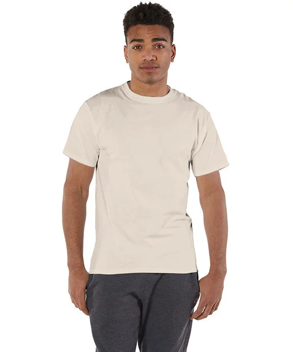 T525C - Champion Adult 6 oz. Short-Sleeve T-Shirt | Sand