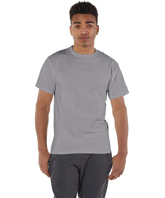 T525C - Champion Adult 6 oz. Short-Sleeve T-Shirt | Stone Grey