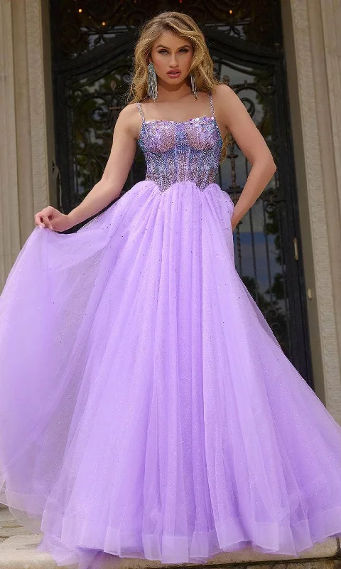 Jovani 44511 - Studded Rhinestone Glitters Prom Dress